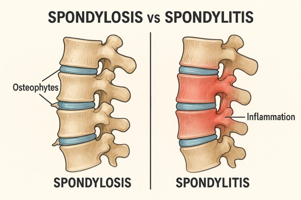 Spondylosis vs. Spondylitis
